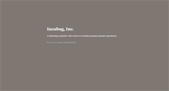 Desktop Screenshot of incubug.com
